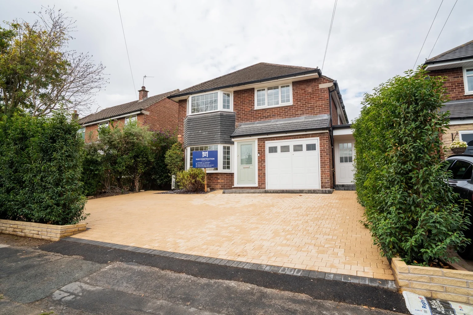 M&M renovation project with a new driveway in Tytherington, Macclesfield